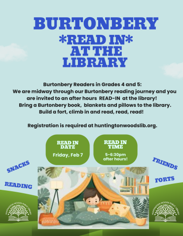 Poster For Burtonbery Read-In