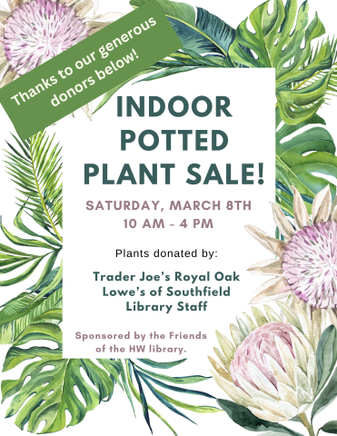 Plant sale flyer
