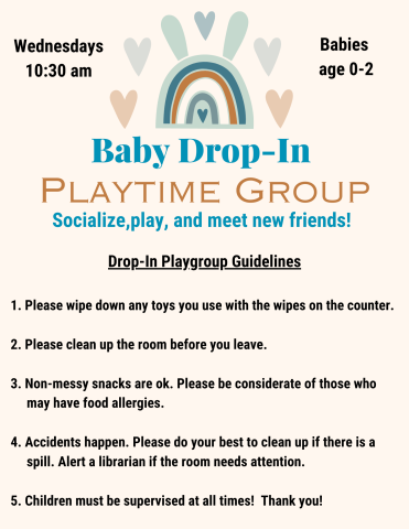 Baby Drop-In Playtime Group Poster