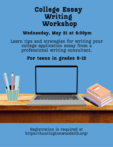 Poster for College Essay Workshop