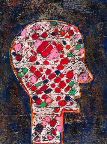 painting on a head