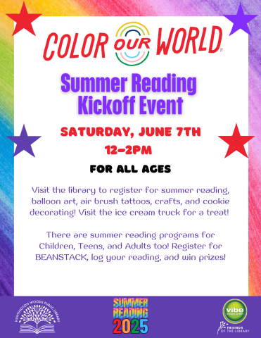 Poster for Summer Reading Kickoff