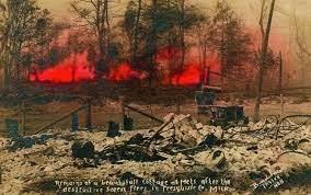 Photo of fires in Michigan's Thumb