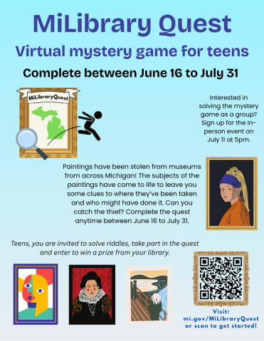 MiLibrary Quest flyer 