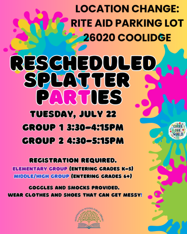 Rescheduled Splatter Art