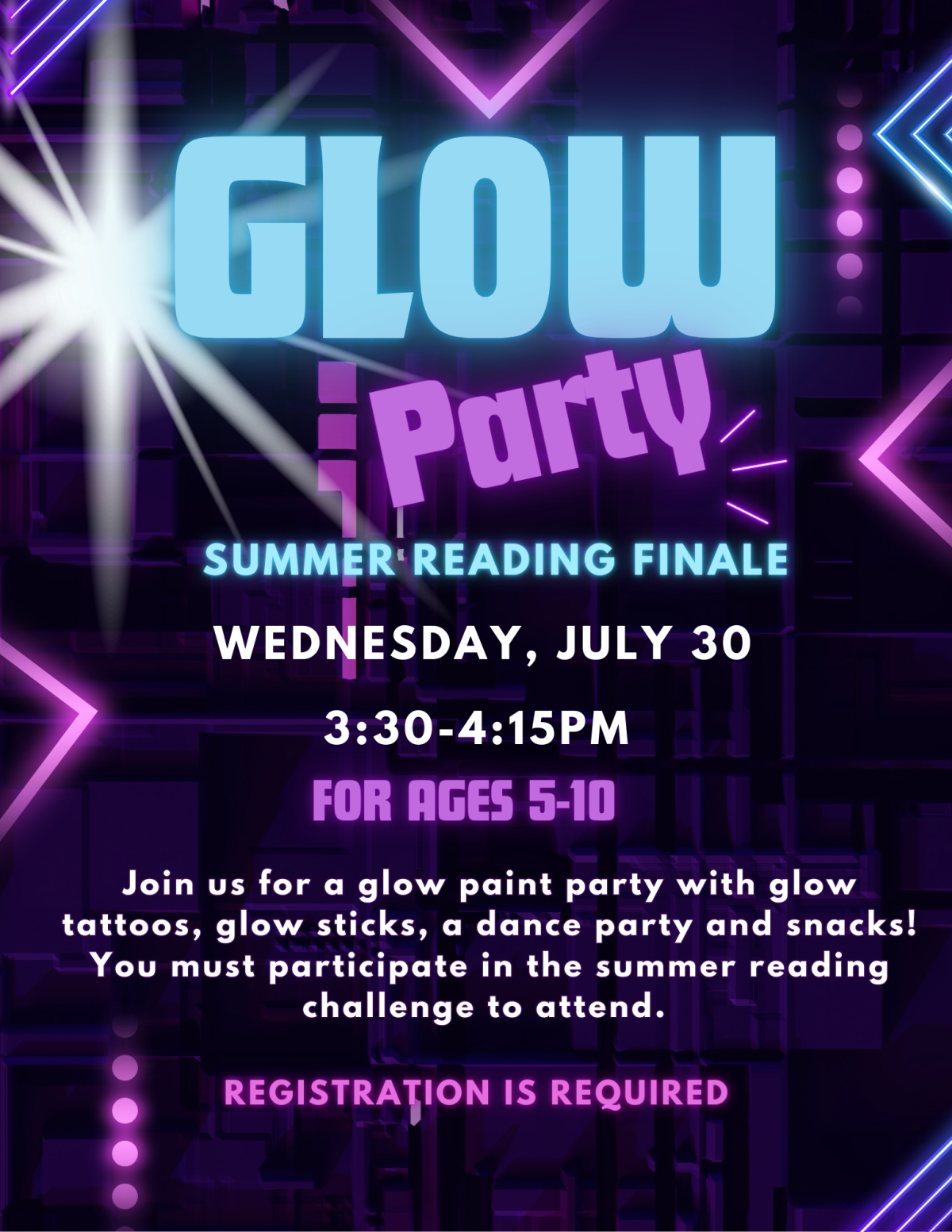 Elementary Glow Party