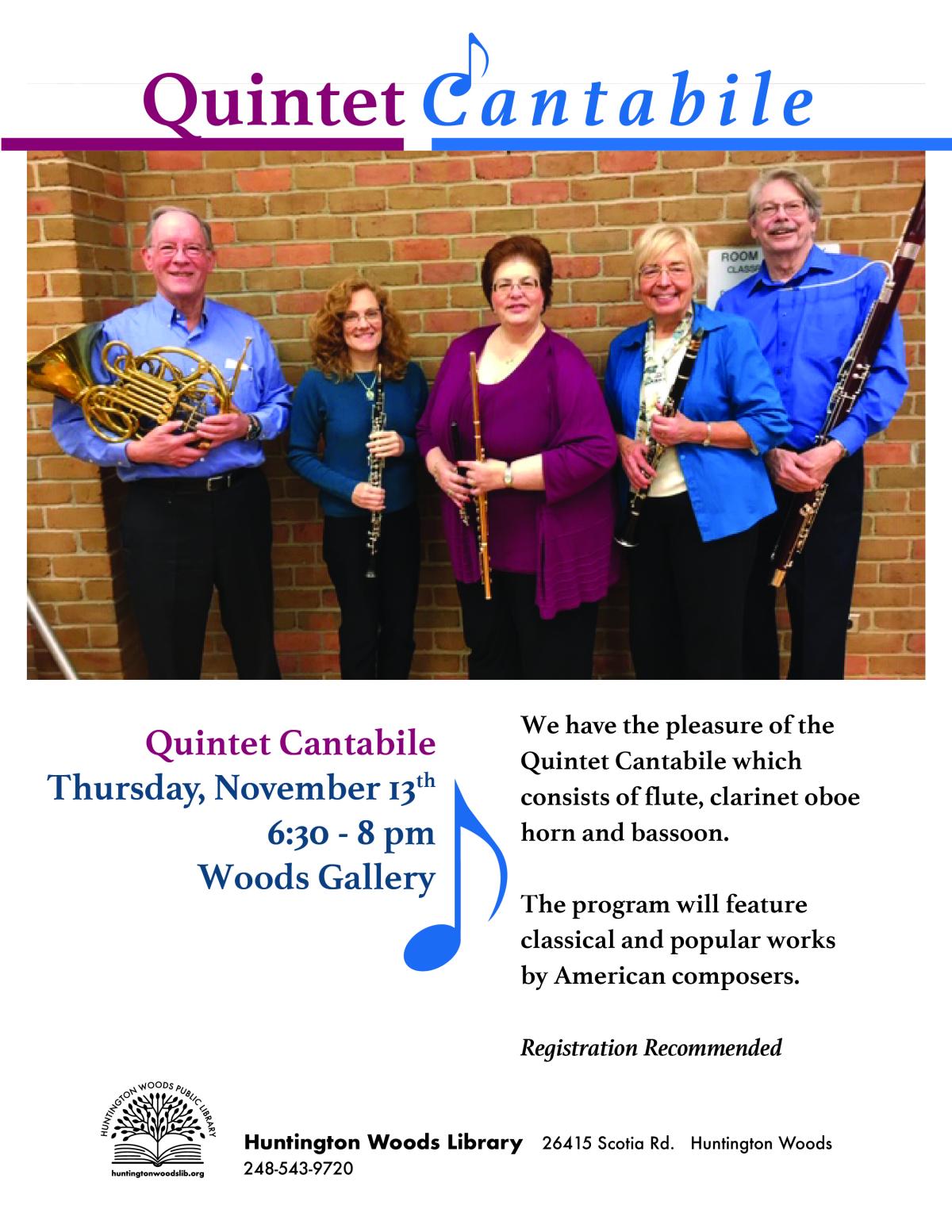 quintet photo of flyer